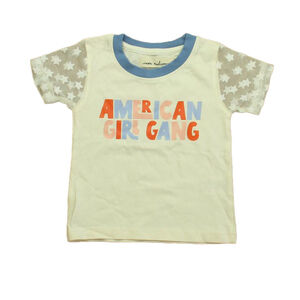 Nora Madison Girls Ivory "American Girl Gang" T-Shirt size: 18-24 Months